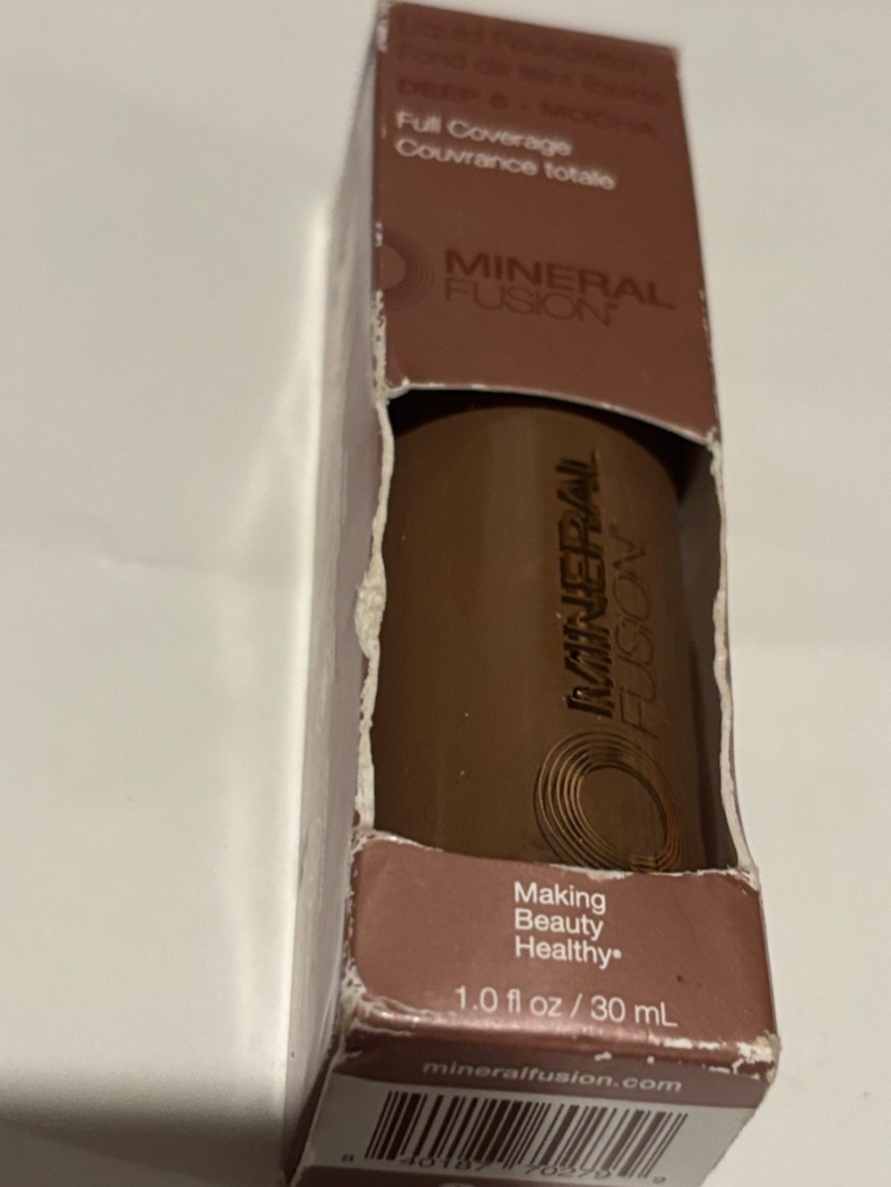 Mineral Fusion Full Coverage Foundation - Deep 6- MOCHA 30 ml